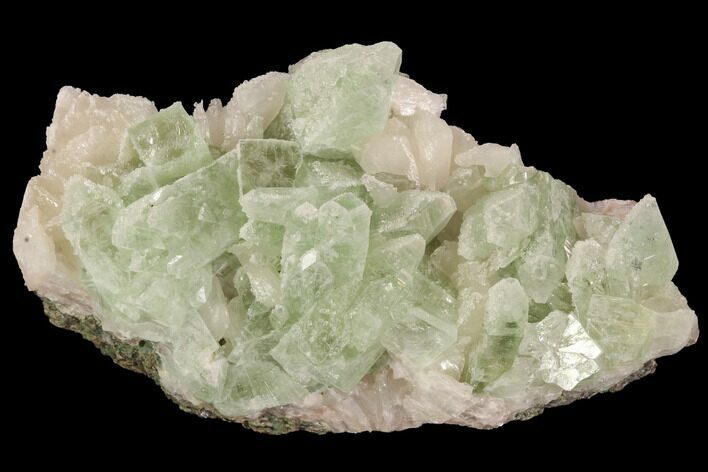Zoned Apophyllite Crystals With Stilbite - India #91327